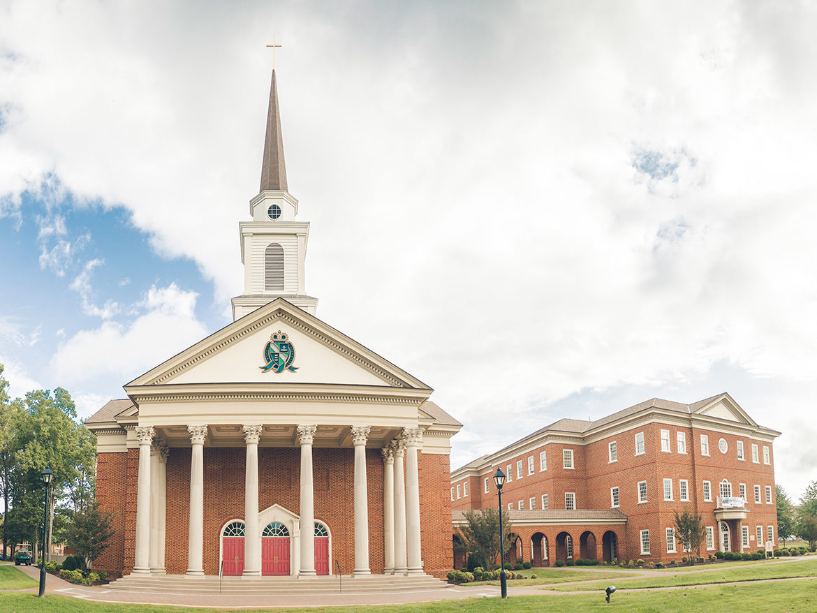 The Regent University chapel and Divinity Building.