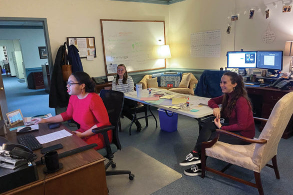 Regent University's Office of Alumni Relations team at work.