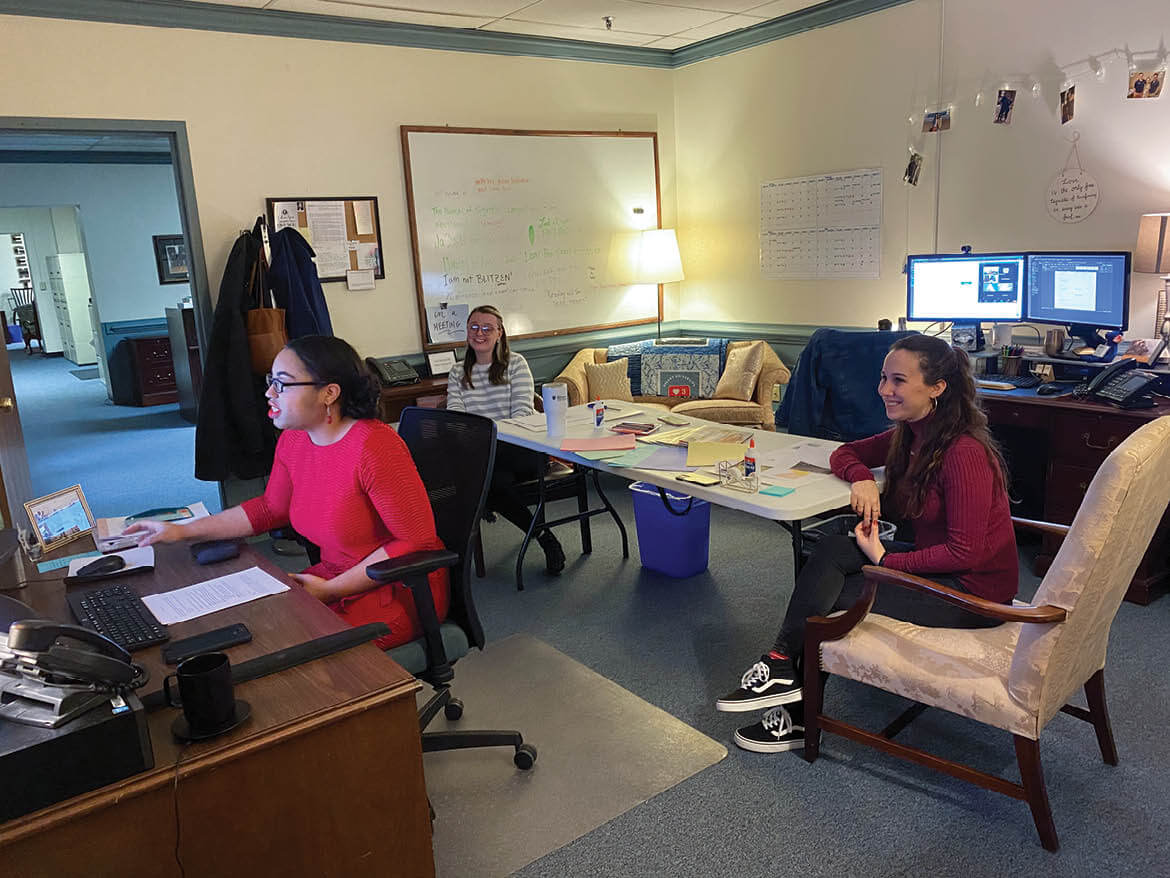 Regent University's Office of Alumni Relations team at work.