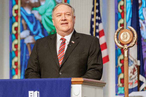 Mike Pompeo, Regent University's 2021 commencement speaker.