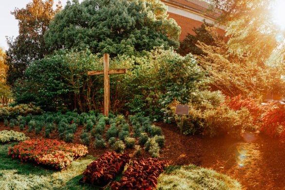 A Cross near CBN's headquarters in Virginia Beach.