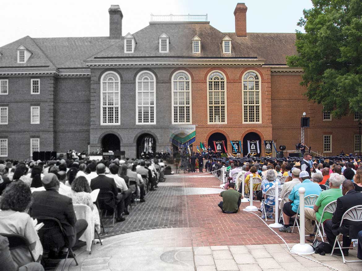 Regent University graduation then and now.