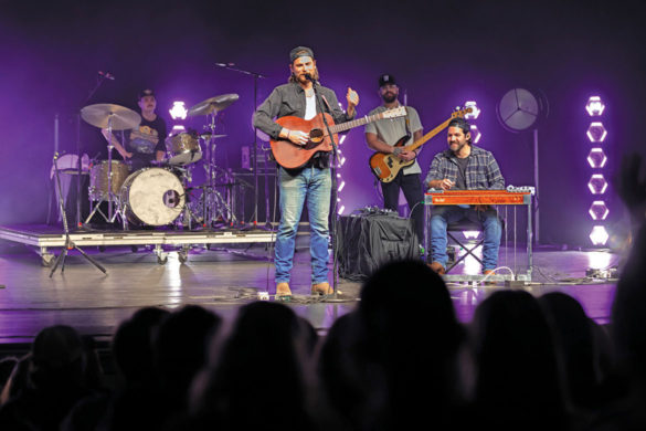 Cory Asbury performing at a sold-out Night of Worship March 24, 2023