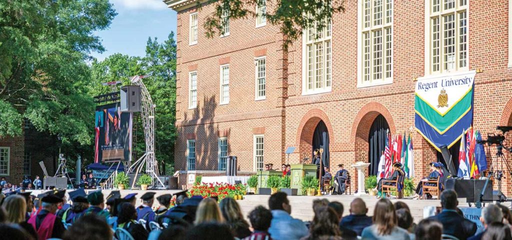 Regent University Commencement Stage, 2023.