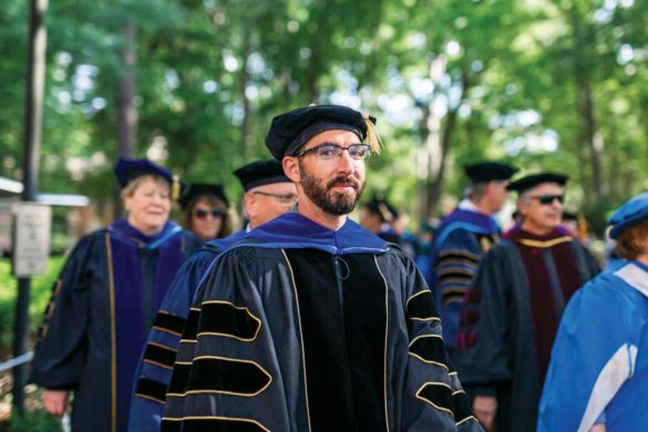 Professor Walton at Regent University Commencement 2023.