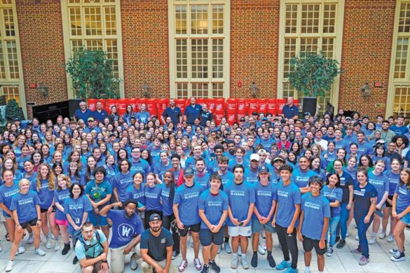 A photo of the regent students and operation blessing volunteers: Learn more about Giving options at Regent.