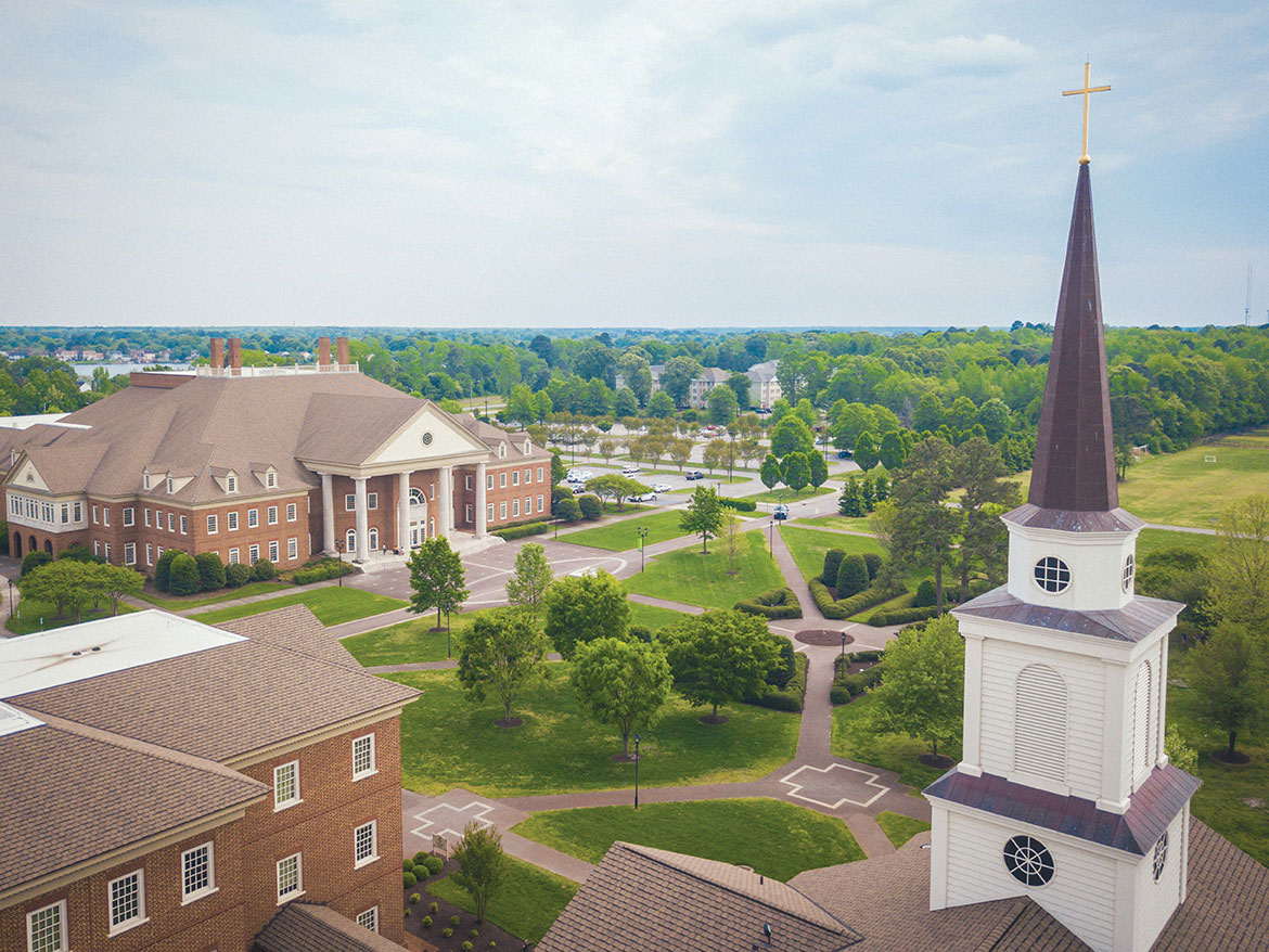 Aerial view Regent university